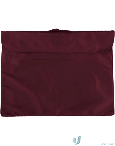Maroon b4375 satchel bag from Winning Spirit Readers with top flap and handle