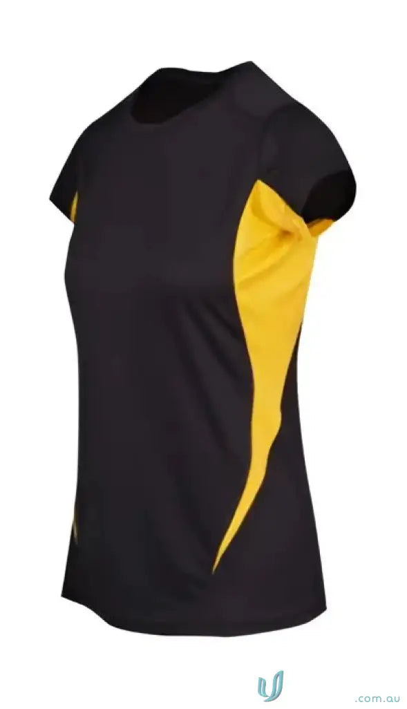 LADIES T-Shirts - Stylish and Comfortable Options for Work and Casual Wear T447LD Womenâ€™s Accelerator Cool-Dry T-Shirt in Black