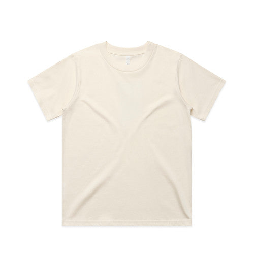 Women’s classic minus tee off-white cotton crew neck short sleeve perfect for casual workwear or uniforms