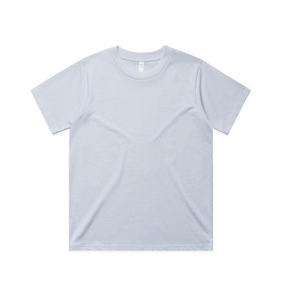 Women’s classic minus tee minimalist white cotton crew neck t-shirt perfect for uniforms and workwear essentials