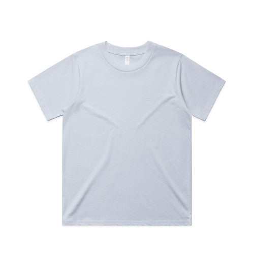 Women’s classic minus tee minimalist white cotton crew neck t-shirt perfect for uniforms and workwear essentials