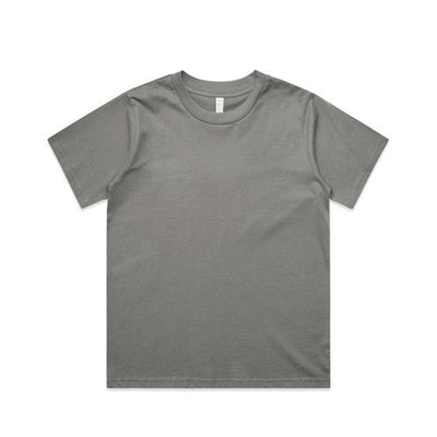 Women’s classic minus tee plain gray cotton short sleeve crew neck perfect for workwear or uniforms