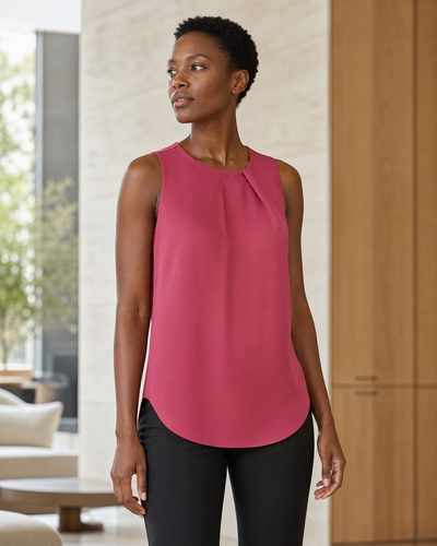 Womens Estelle Pleat Blouse