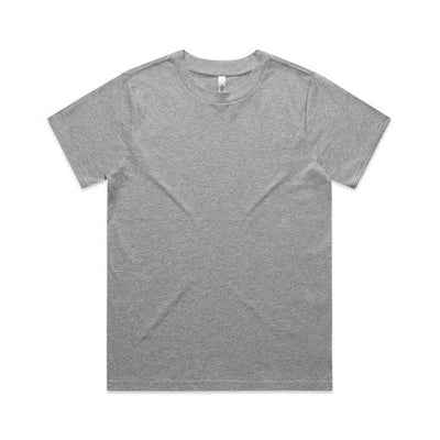 Gray textured t-shirt with a crew neck and short sleeves.