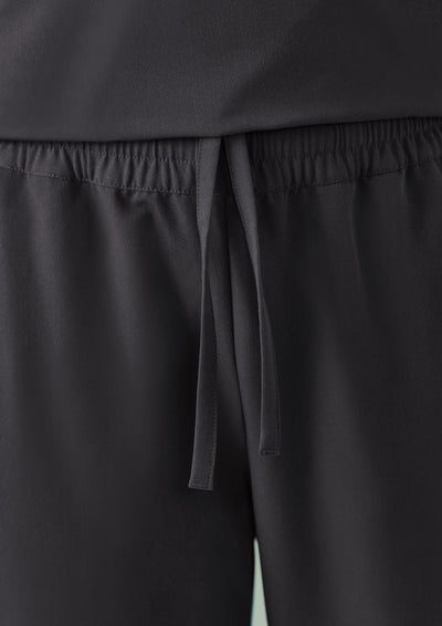 Womens Pulse Jogger scrub pant in black with drawstring and elastic waist