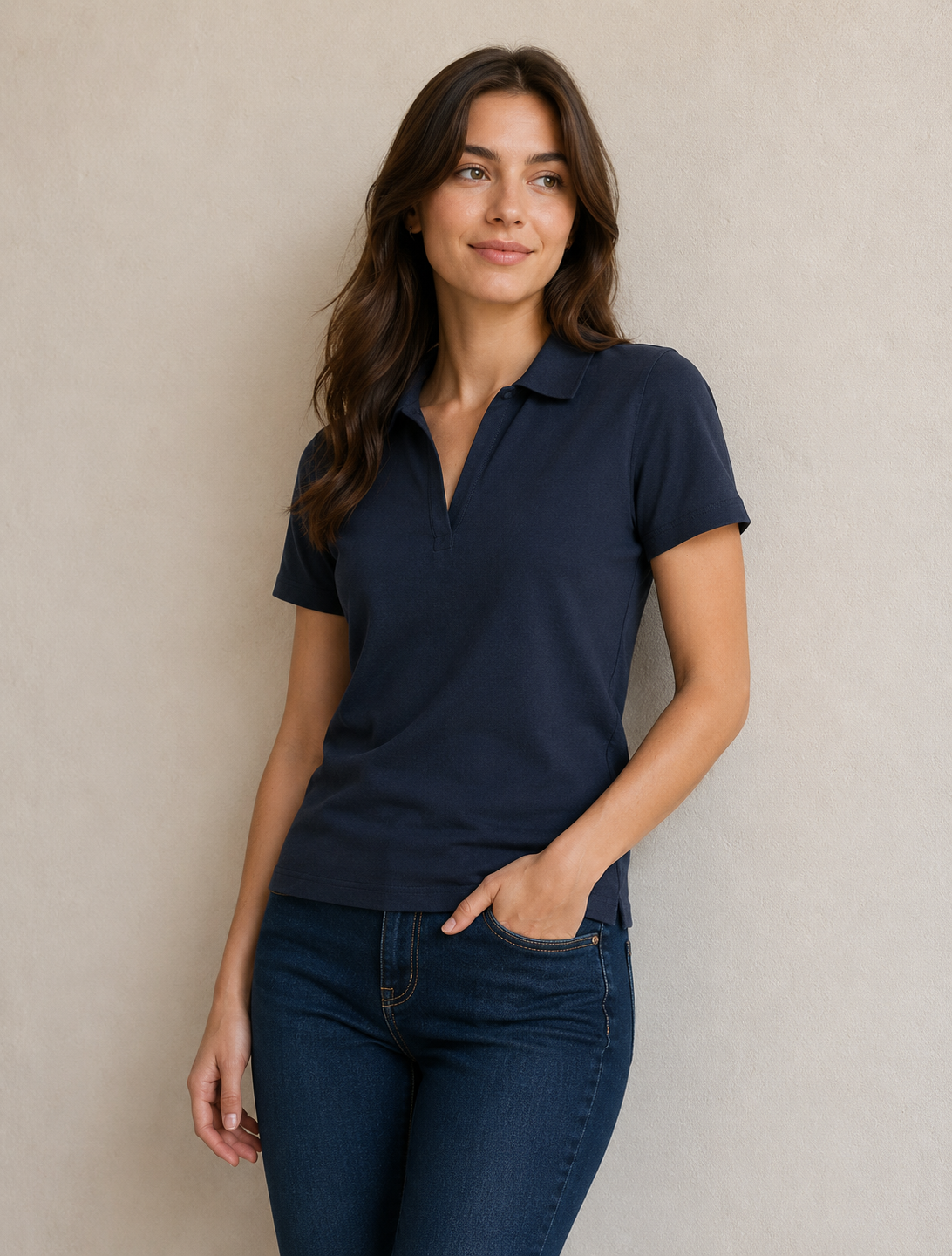 Ladies Cotton Stretch Oceania Polo