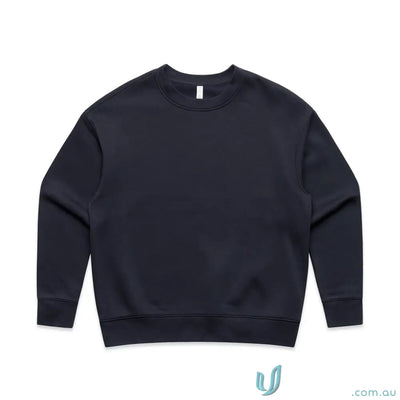 Navy blue Wo’s Relax Crew sweatshirt with relaxed fit and crew neck style