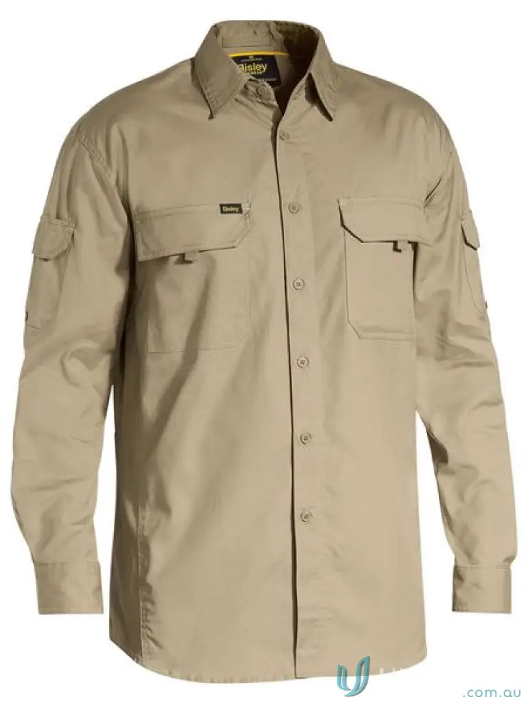 Airflo Ripstop Shirt by Bisley X Airflow stay cool long-sleeved collared shirt