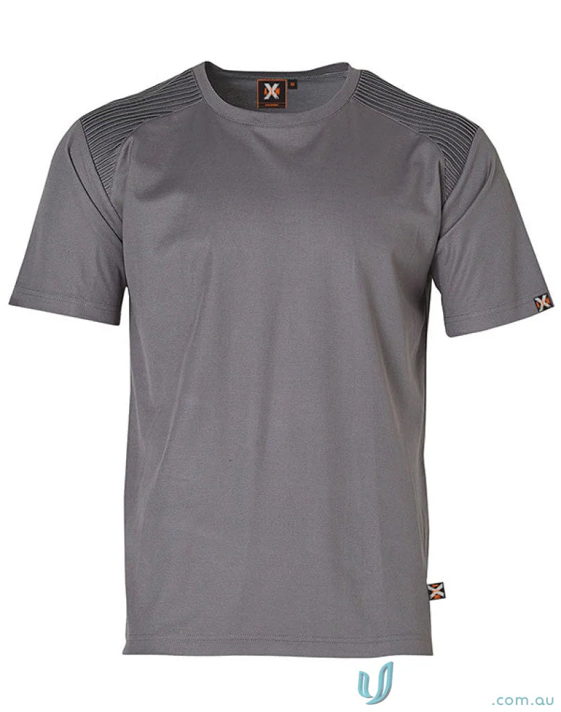 XStreet TrueDry Tee with unique shoulder panel stitching and small logo accents