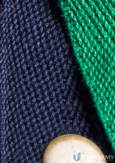 Knitted fabric with button on Biz Collection Urban Yes Chef Urban Waist Straps feature antique brass fittings