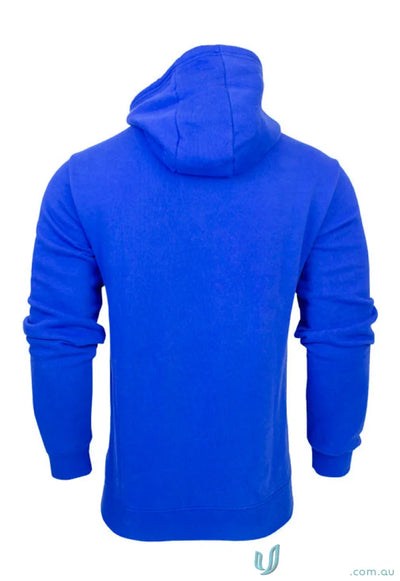 Blue hooded sweatshirt from Youth Torquay Hoodies with low-pill fabric and tie cord closure