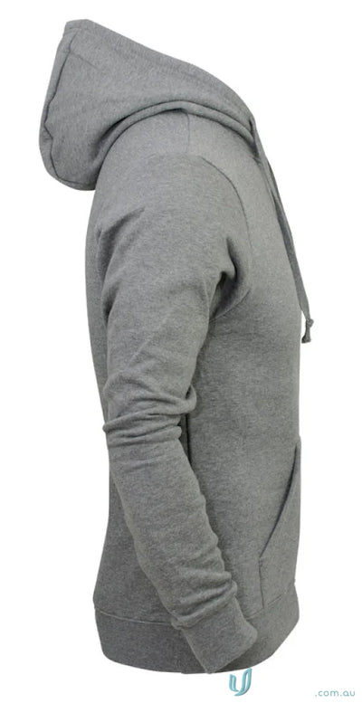 Gray hooded sweatshirt from Torquay Youth Hoodies with low-pill fabric and tie cord closure