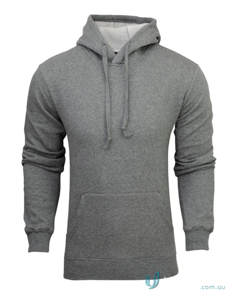 Gray hooded sweatshirt from Youth Torquay Hoodies collection with low-pill fabric and tie cord closure