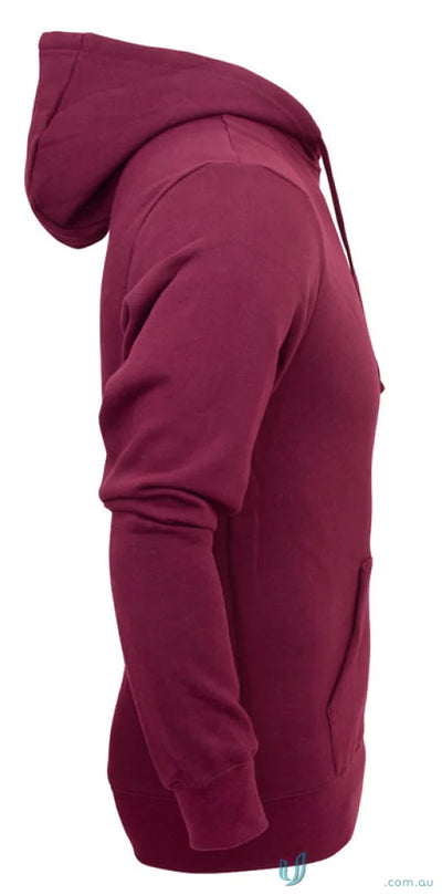 Youth Torquay Hoodie in maroon with hood, tie cord closure, and low-pill fabric