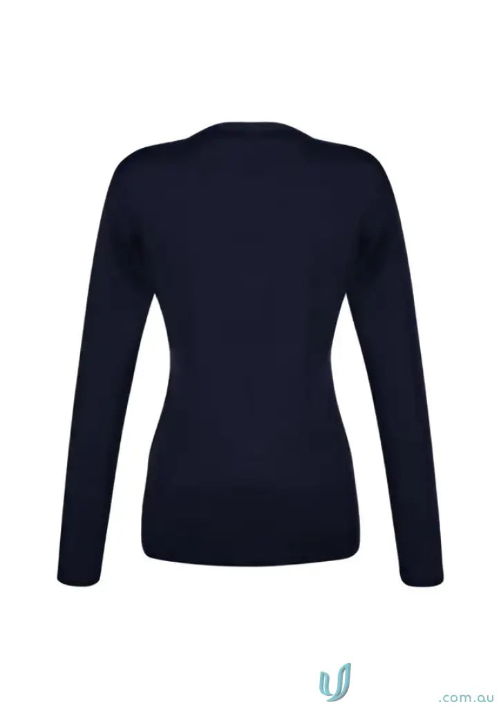Navy long-sleeved milano knit jumper from YR Ladies EMB collection ladies milano